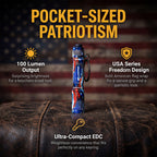 USA Series LED Keyring Flashlight - 100 Lumens | LP134US
