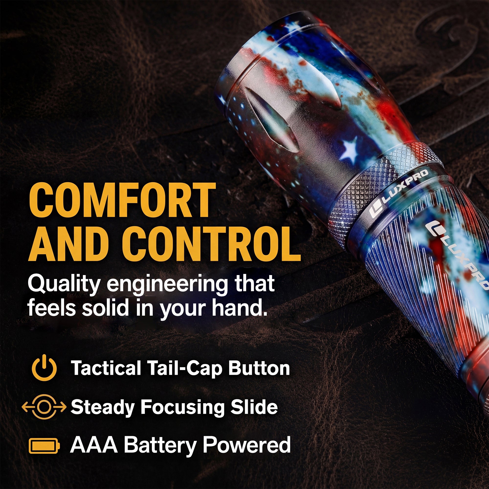 USA Series Compact Focusing LED Flashlight - 350 Lumens | LP831v2US