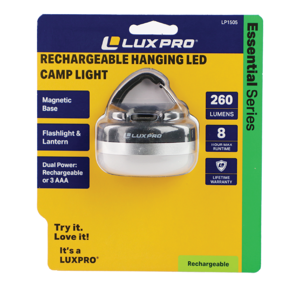 Dual Power Hanging LED Camp Light - 250 Lumens | LP1505