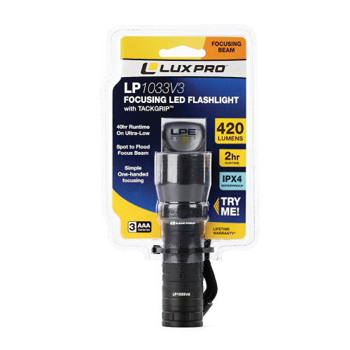 Focusing LED Flashlight - 513 Lumen - LP1033V3 | LUXPRO