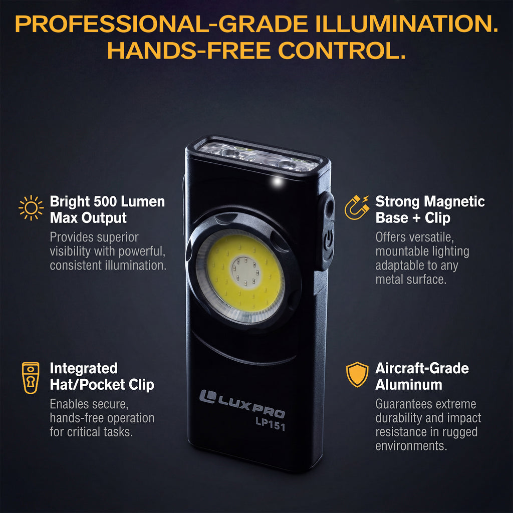 Pro Series - Hat and Pocket Flashlight - 500 Lumen | LP151