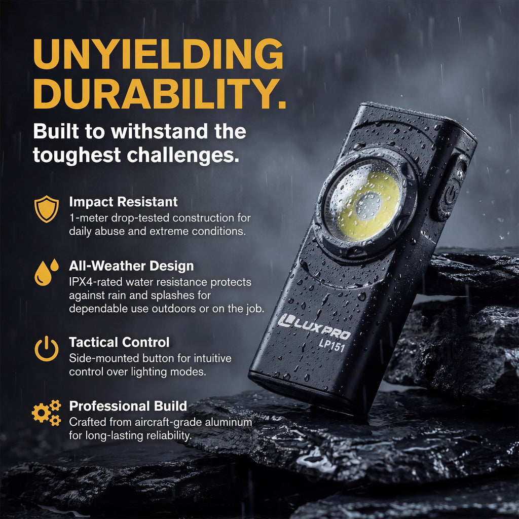 Pro Series - Hat and Pocket Flashlight - 500 Lumen | LP151