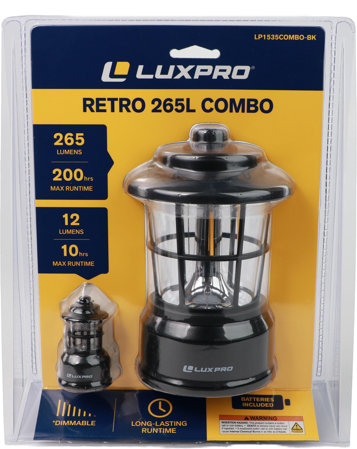 Retro Lantern Combo Pack, Full-Size & Mini Keychain Lantern | LP1535COMBO