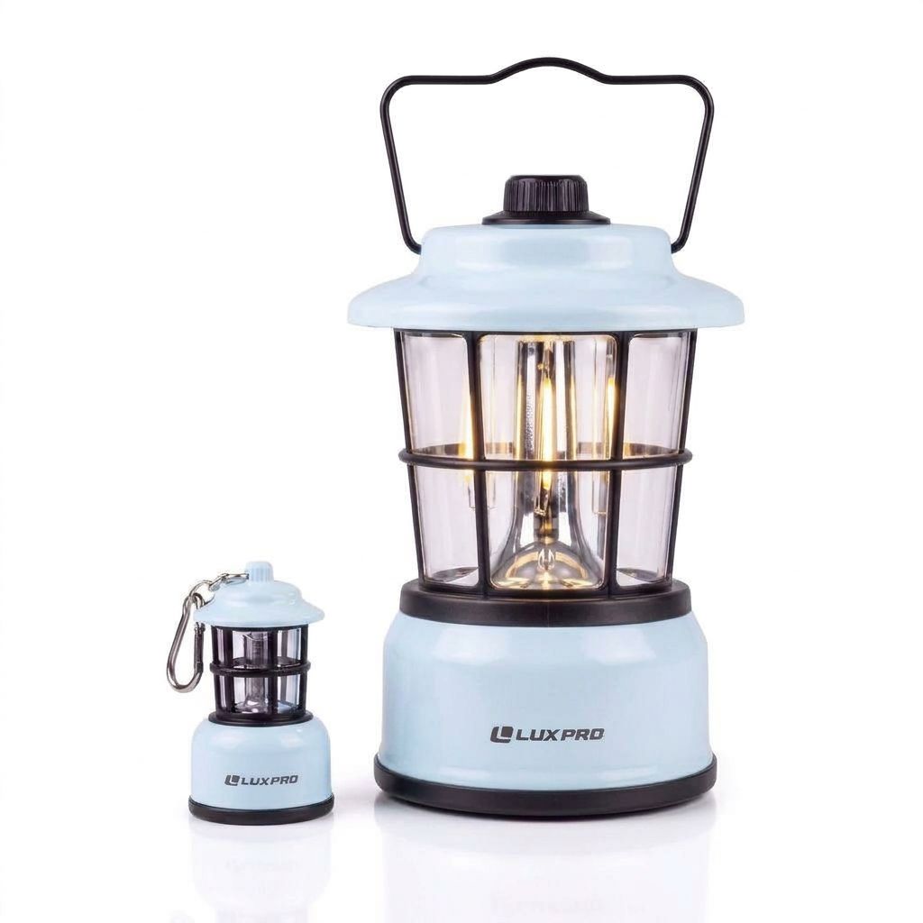 Retro Lantern Combo Pack, Full-Size & Mini Keychain Lantern | LP1535COMBO