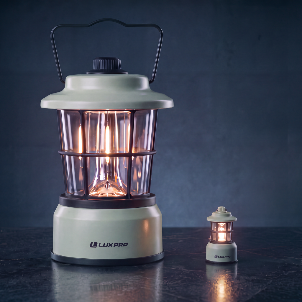 Retro Lantern Combo Pack, Full-Size & Mini Keychain Lantern | LP1535COMBO
