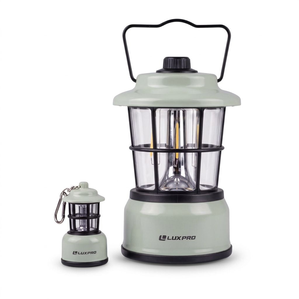 Retro Lantern Combo Pack, Full-Size & Mini Keychain Lantern | LP1535COMBO