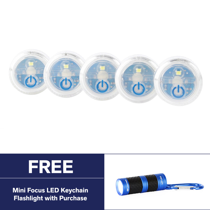LP172 | Waterproof Micro LED Puck Lights, 5 Pack