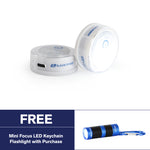 LP175 | Compact Rechargeable LED Puck Light, 2 Pack