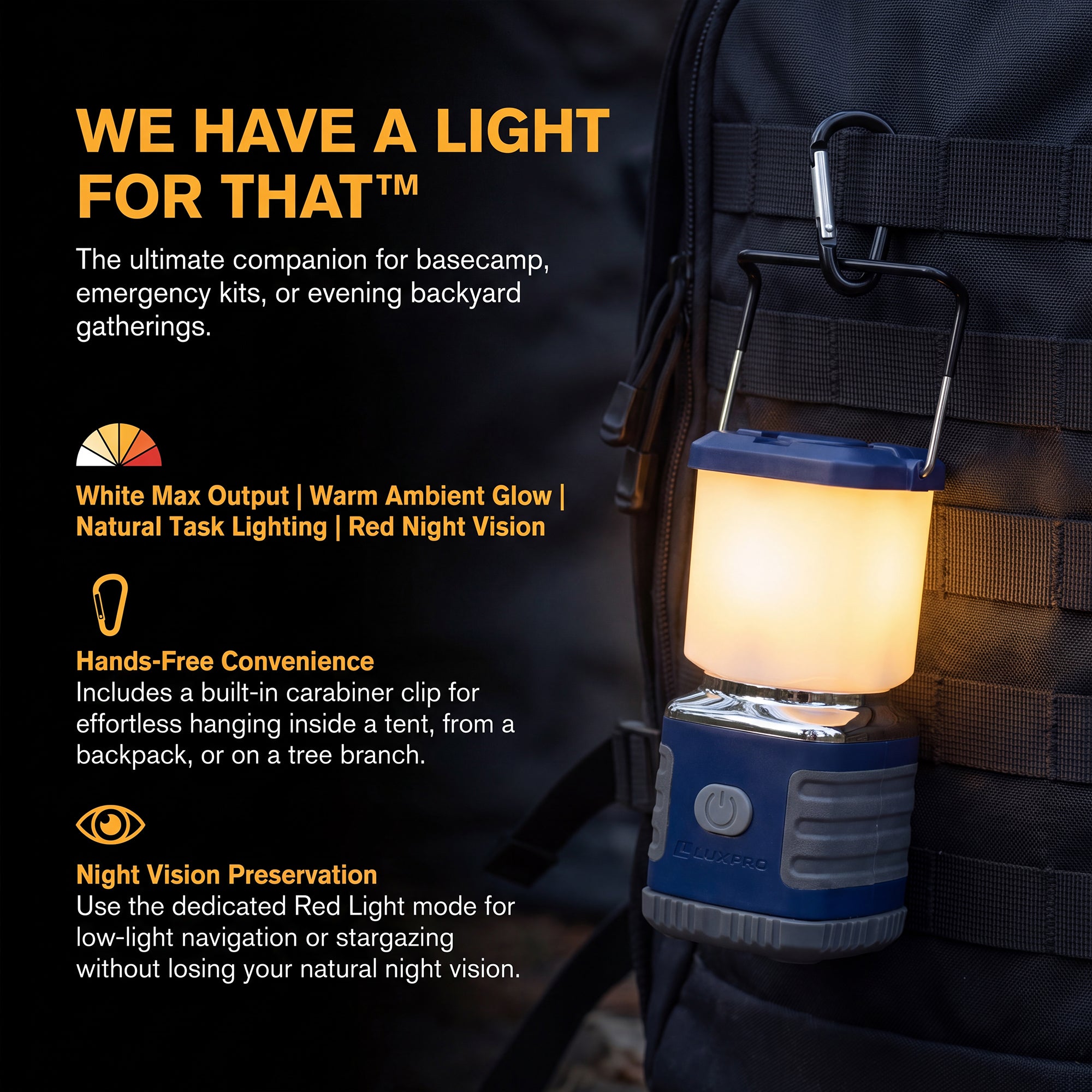USA Series Rechargeable LED Lantern - 360 Lumens | LP189US