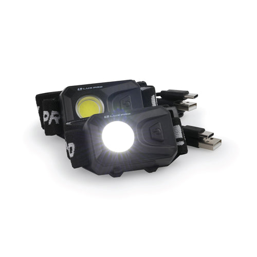 LP342-2PK | Rechargeable Broadbeam Headlamp 2 Pack