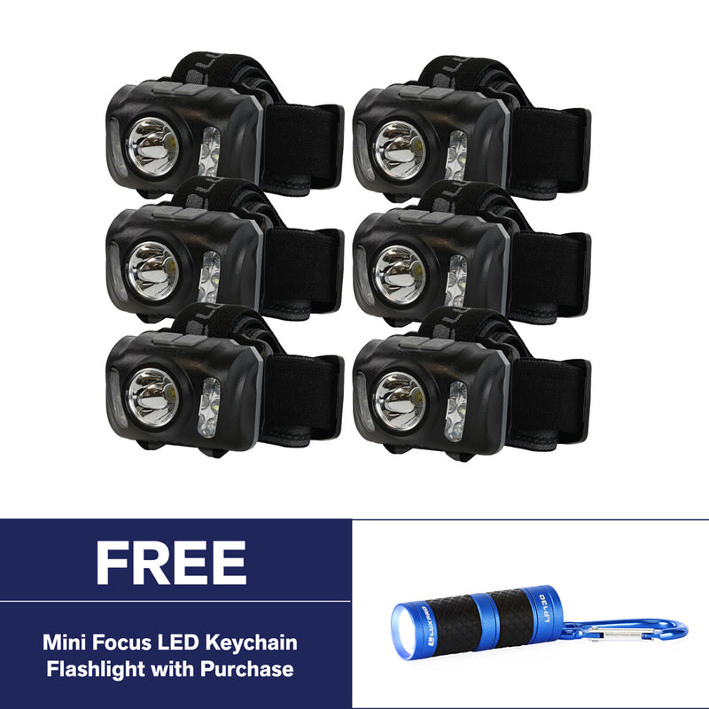 LP345V2 - 6 Pack Extended Run-Time Multi-Color LED Headlamp V2