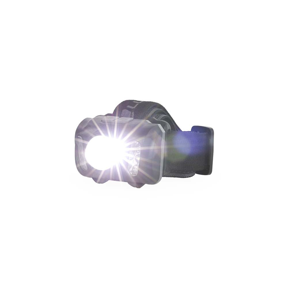 LED Headlamp in spot mode at an angle