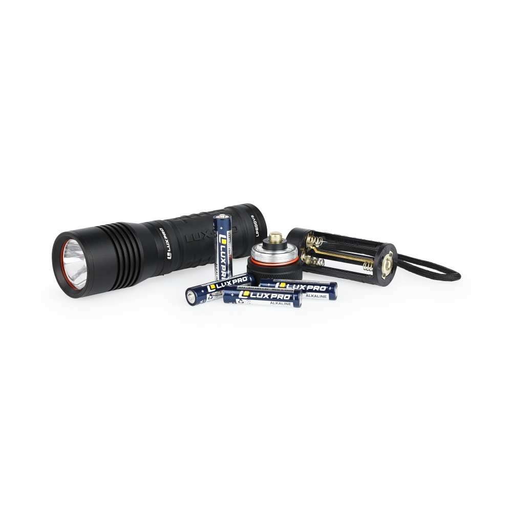 Compact Flashlight with AAA batteries