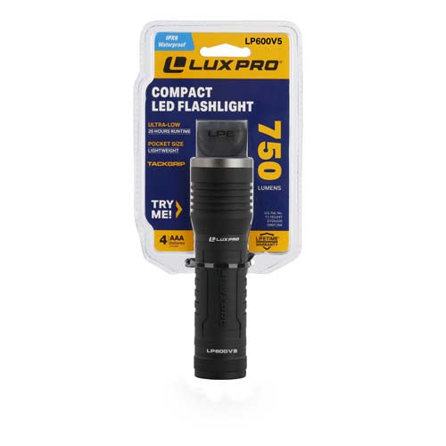 Compact LED Flashlight - 792 Lumen - LP600V5 | LUXPRO