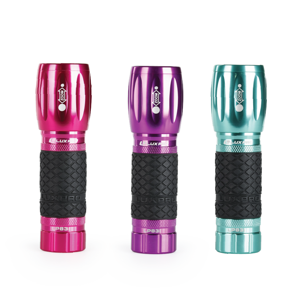 Compact 250 Lumen LED Focusing Flashlight, Various Colors | LP831C