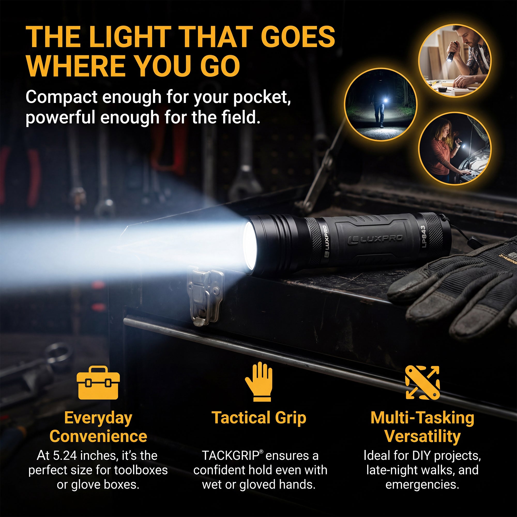 Handheld Focus LED Flashlight - 700 Lumen | LP843