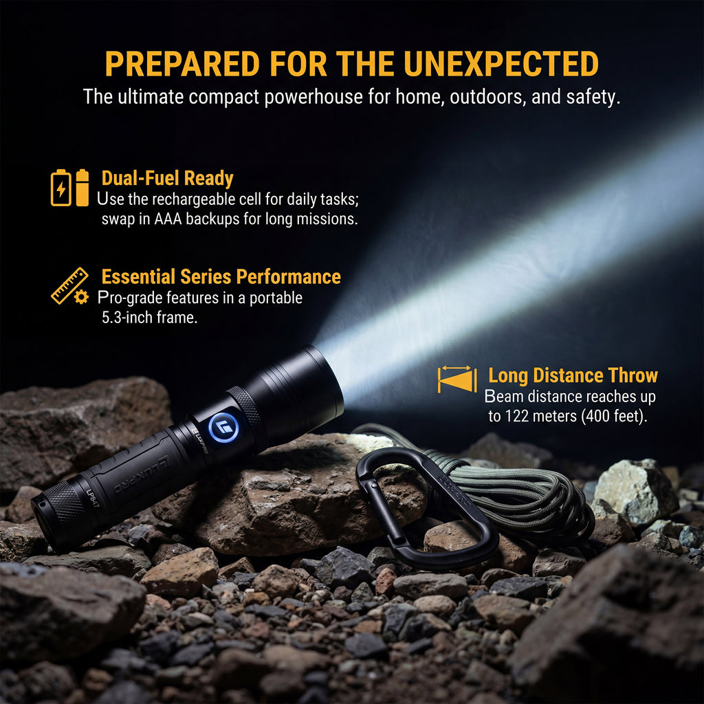 Dual-Power Focusing LED Flashlight - 1250 Lumens | LP847