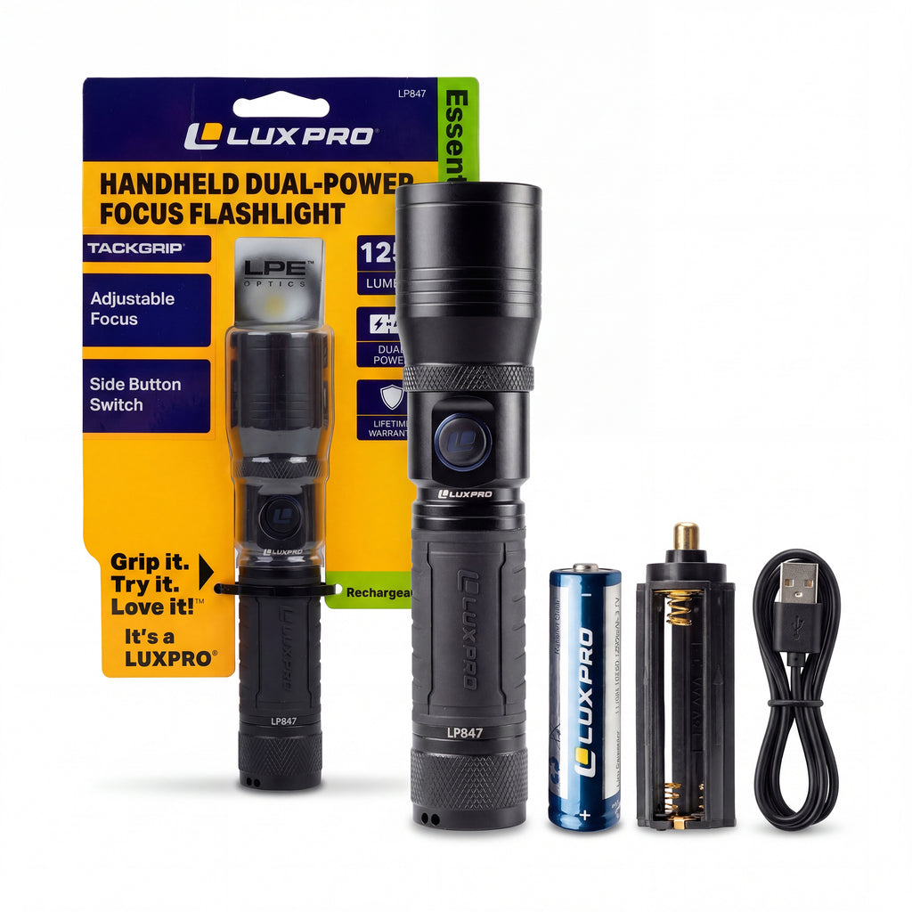 Dual-Power Focusing LED Flashlight - 1250 Lumens | LP847
