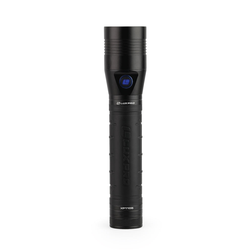 LuxPro XP1105 Rechargeable Pro LED Flashlight w/ Power Bank