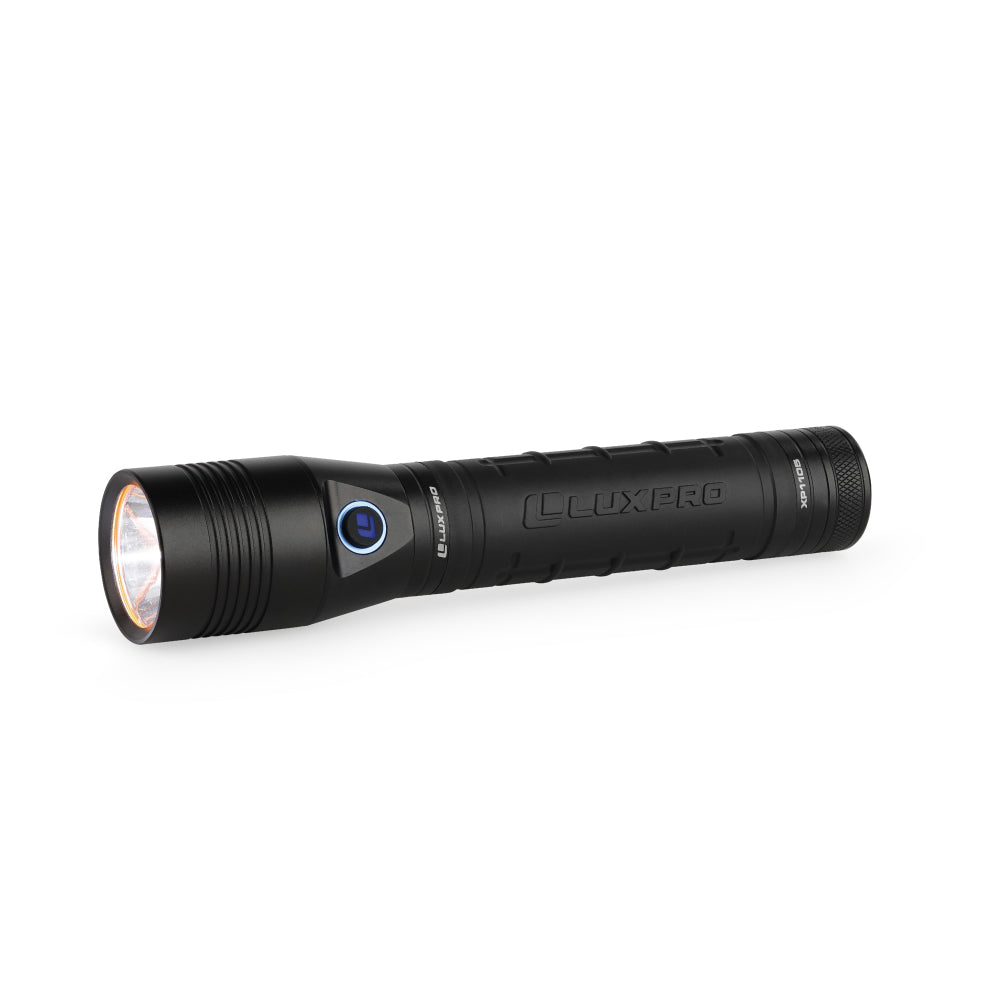 LuxPro XP1105 Rechargeable Pro LED Flashlight w/ Power Bank