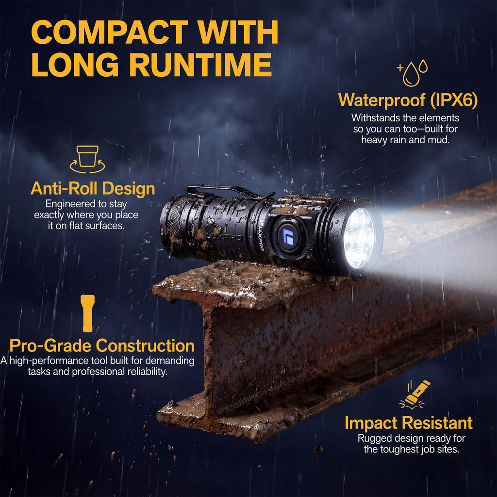 1300 Lumen Power LED Flashlight - Pro Series |  XP703
