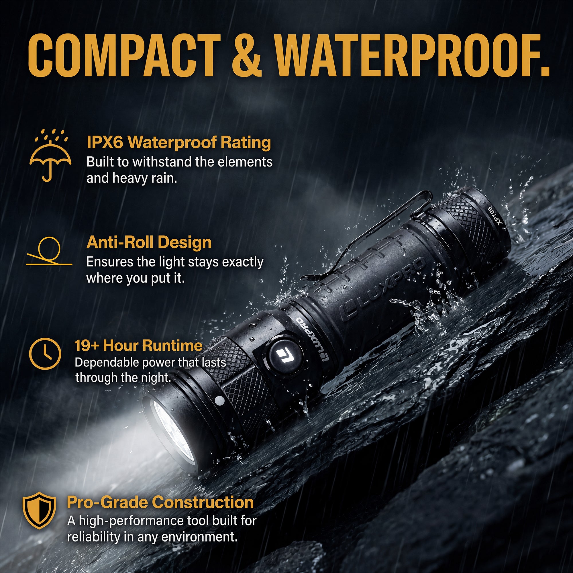 Pro Series - Power Plus Red LED Flashlight - 1200 Lumen | XP705