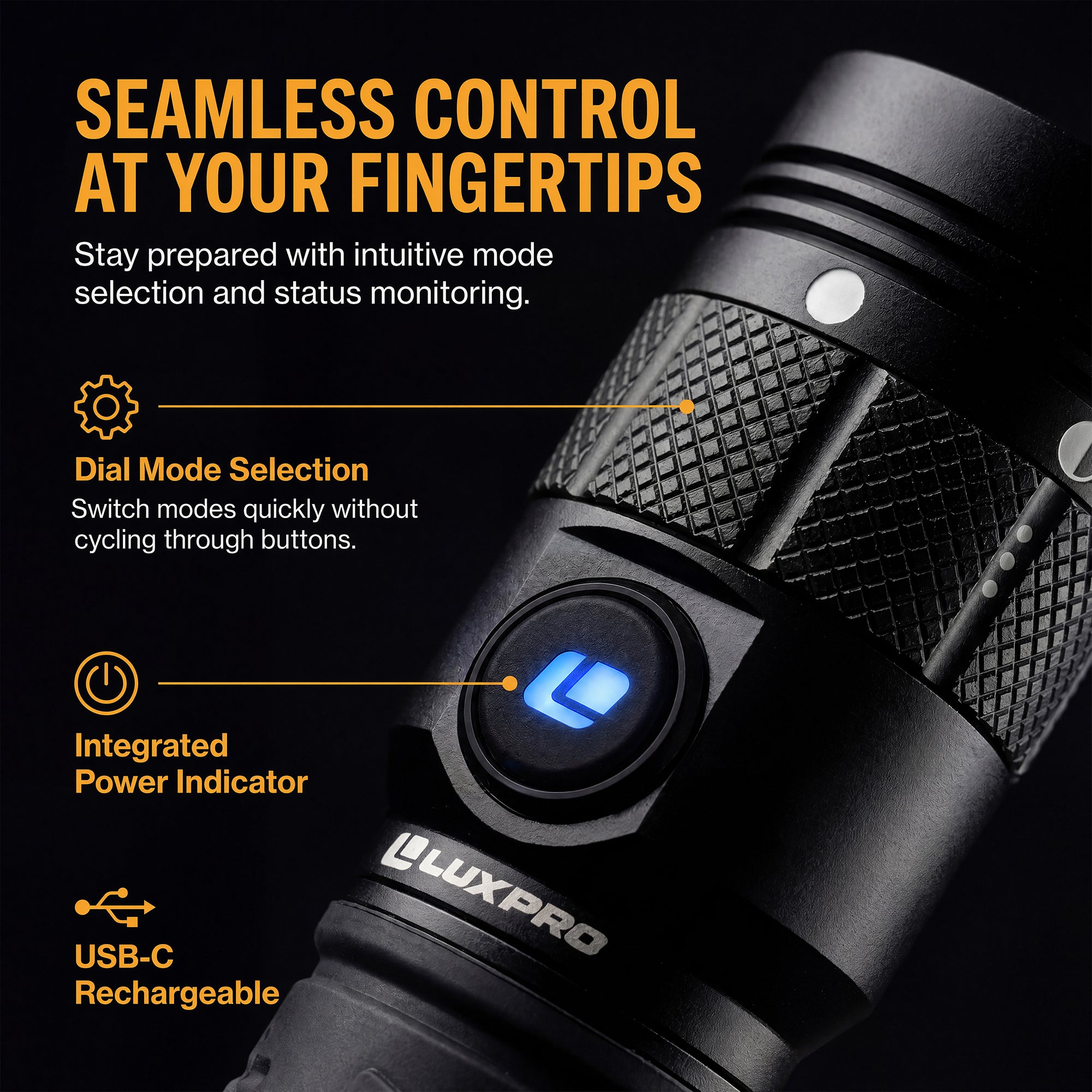 Pro Series - Power Plus Red LED Flashlight - 1200 Lumen | XP705