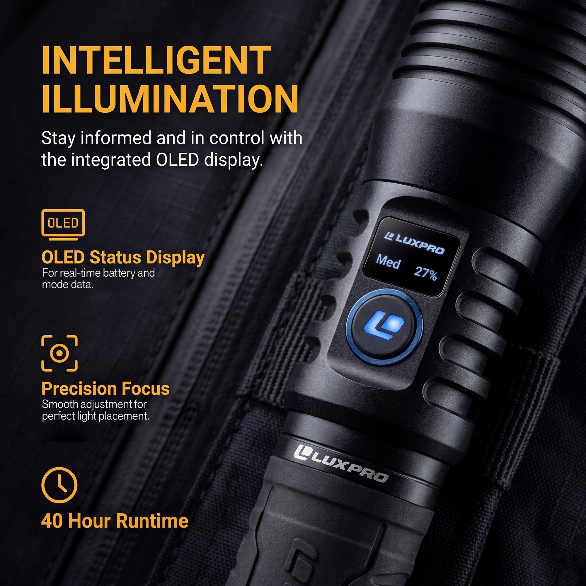 Pro Series DS - High performance LED Flashlight - 4400 Lumen | XP711