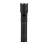 Black flashlight with 'LUXPRO' branding on a white background