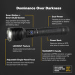Pro Series DS - High Performance Rechargeable LED Flashlight - 16070 Lumen | XP715