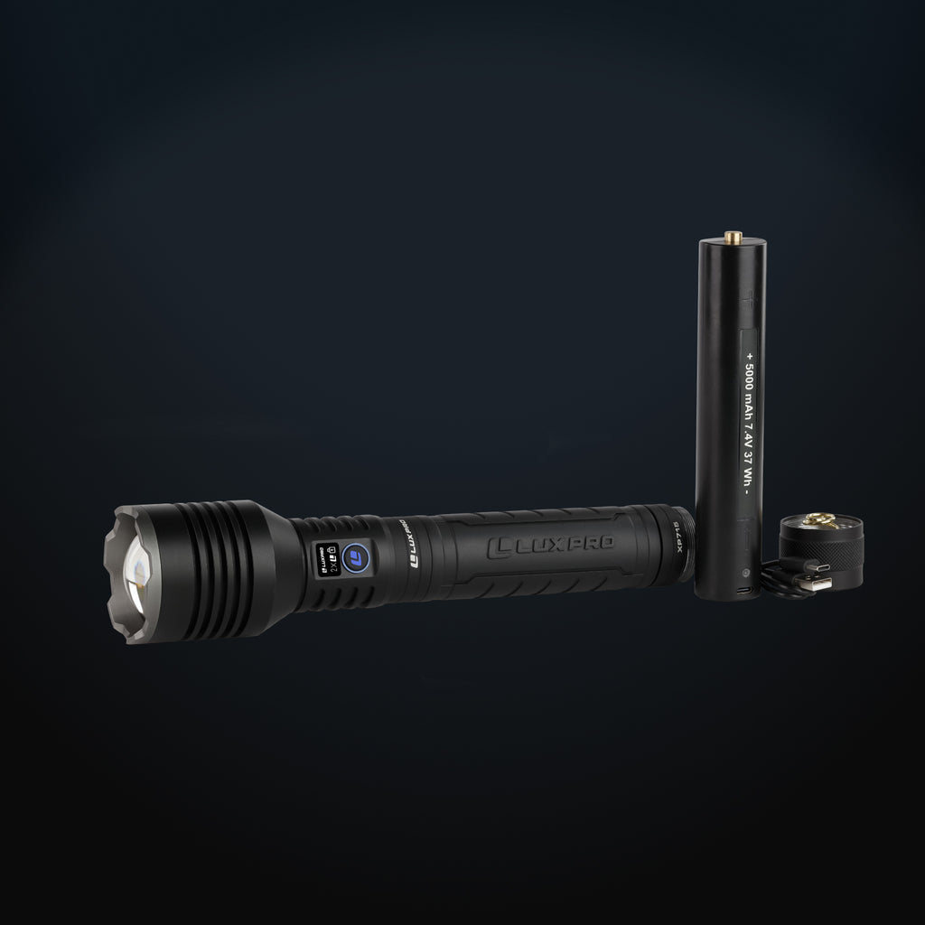 Pro Series DS - High Performance Rechargeable LED Flashlight - 16000 Lumen | XP715