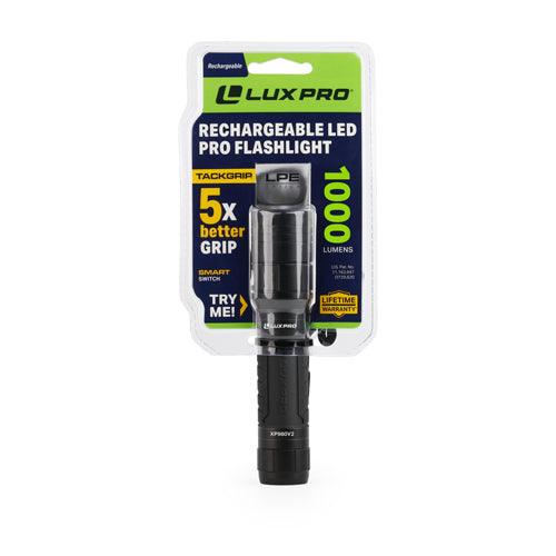 Rechargeable LED Pro Flashlight - 1026 Lumens - XP980V2 | LUXPRO