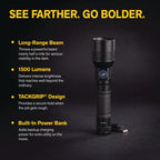 Rechargeable Long Range LED Flashlight - 1500 Lumens | XP990