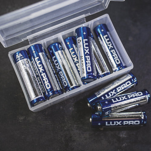 12 AA Batteries and Storage Box