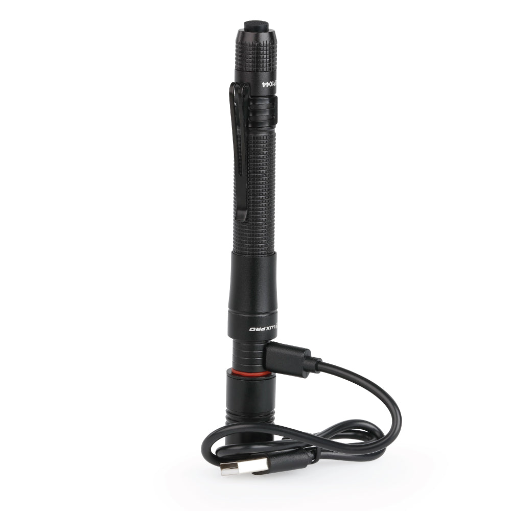 LED Pen Light with cable plugged into light