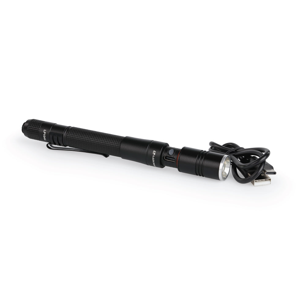 Rechargeable Focusing Pen Light - 360 Lumen LED Flashlight