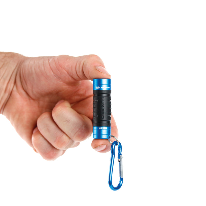 LUXPRO LP130 Keychain LED Flashlights - 7 Pack With Carabiners, 40 Lumens, Zoom Focus (Batteries Included)