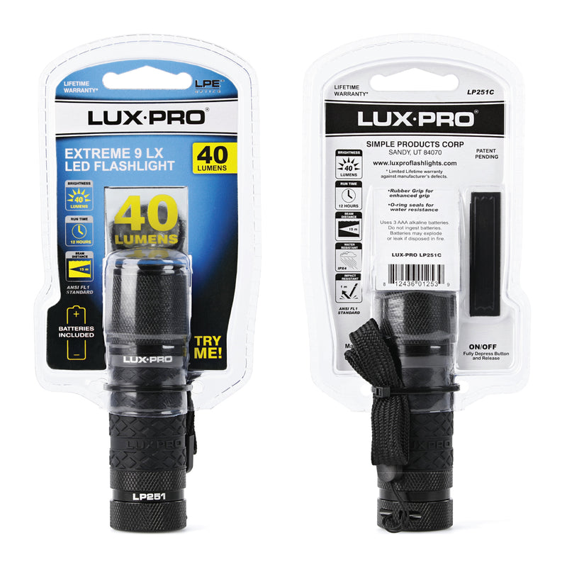 Lux-pro Lp395gel Glow-in-the-Dark Flashlight Pink, Purple, Blue