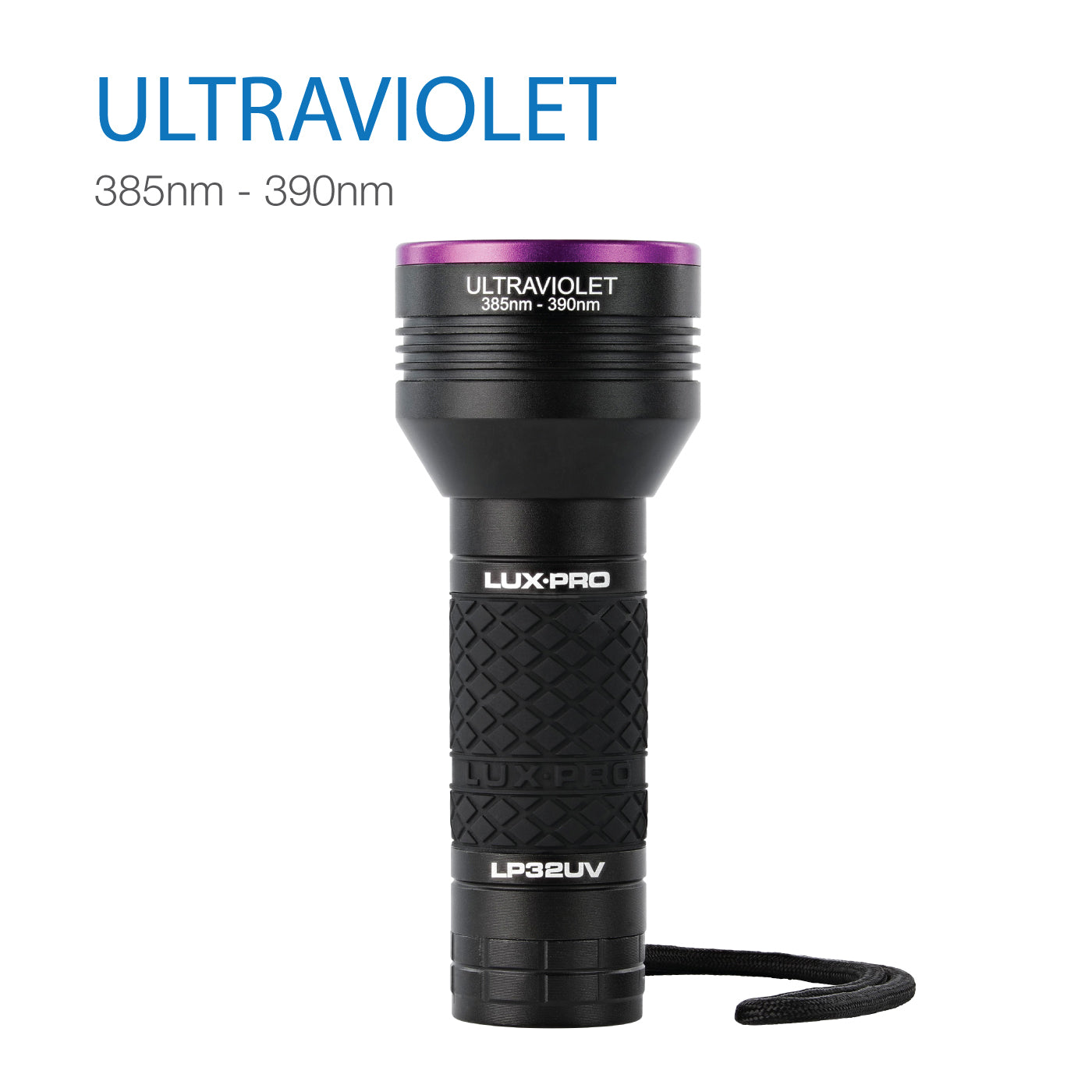 LP32UV Ultra Violet Bright Flashlight with Lanyard – LUXPRO
