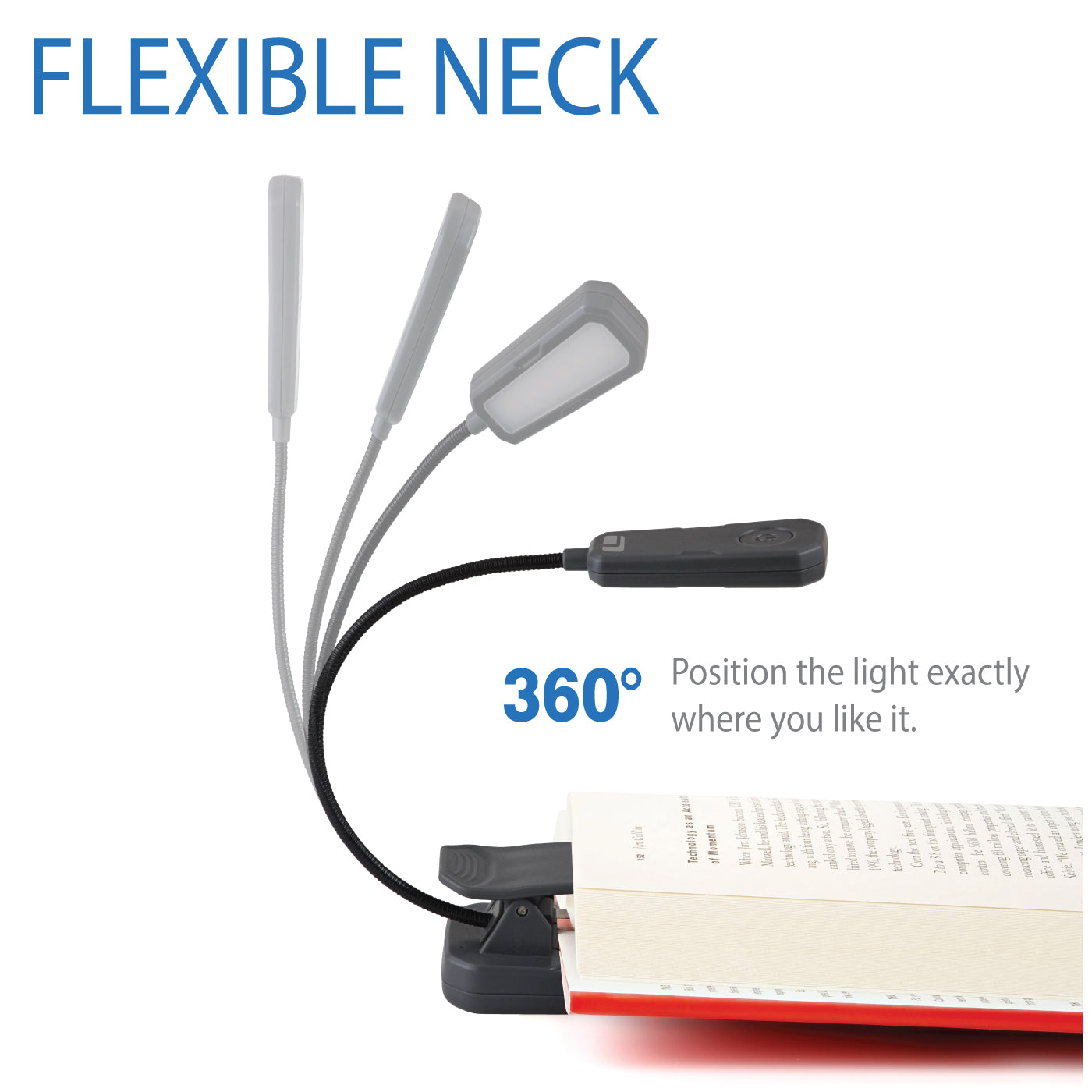 LP178 Rechargeable Reading Lamp with Warm LED – LUXPRO