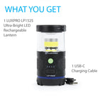 LP1525 Waterproof Rechargeable 527 Lumen LED Lantern