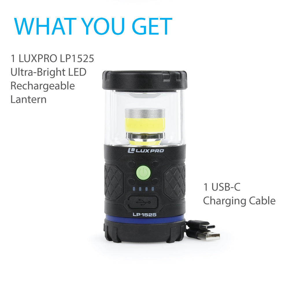 LP1525 Waterproof Rechargeable 527 Lumen LED Lantern