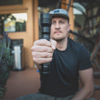 Tactical LED Flashlight is guys hand